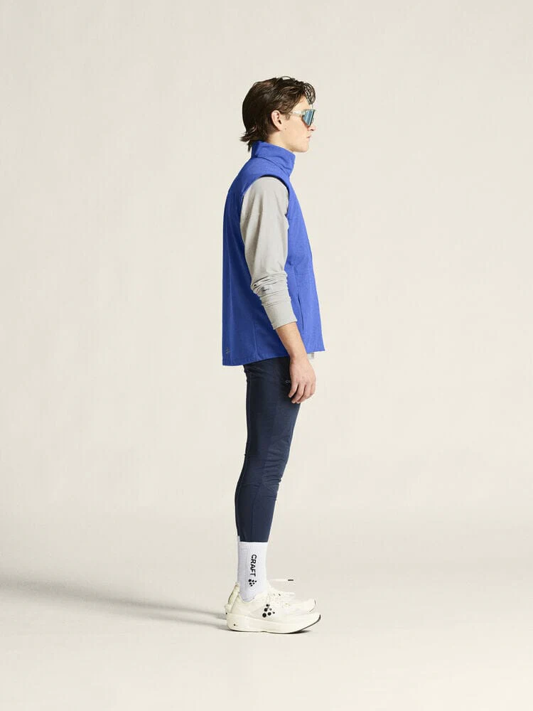 Men's ADV Essence Warm Running Vest 2 - Ink Blue - Image 2