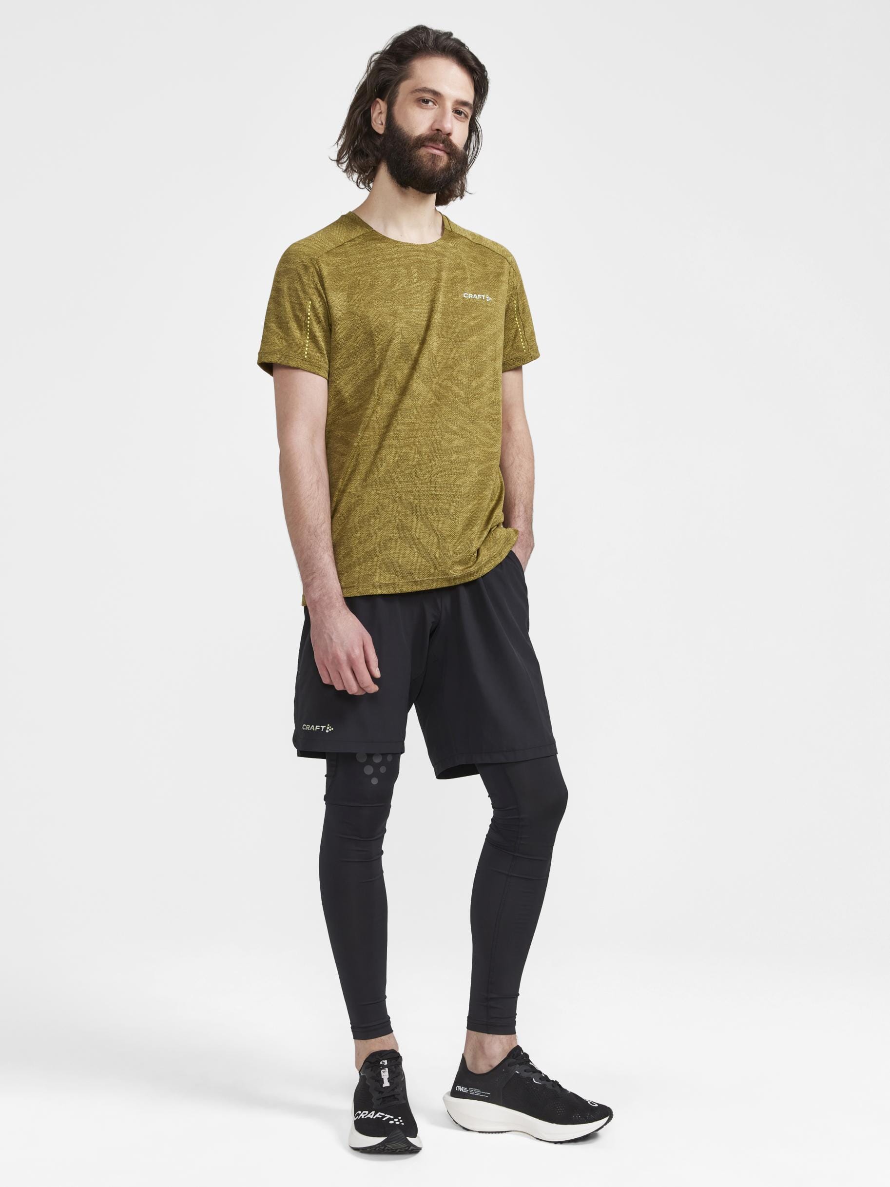 MEN'S ADV HIT SHORT SLEEVE STRUCTURE TEE - ALGAE - Image 6