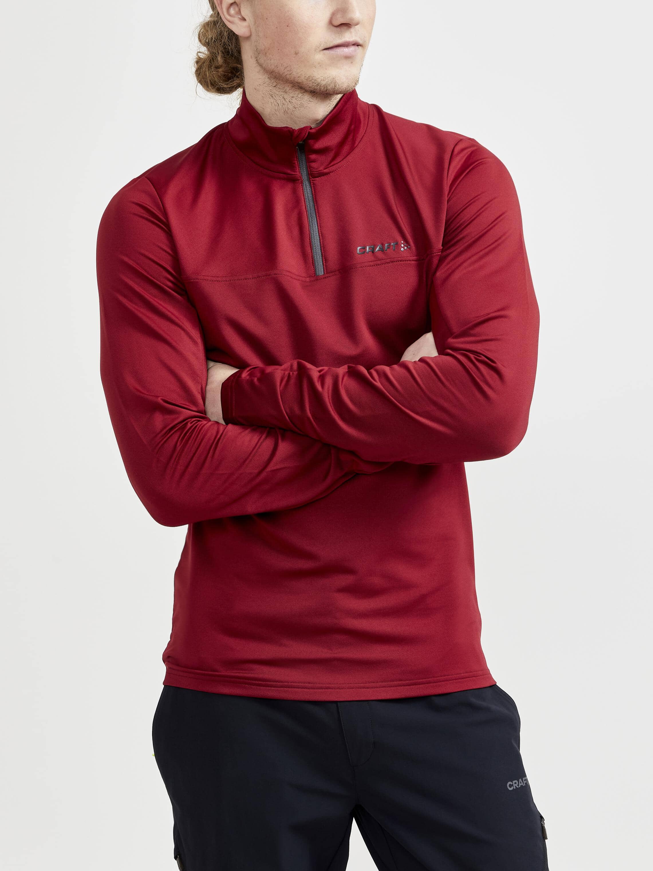 MEN'S CORE GAIN MIDLAYER  - RHUBARB