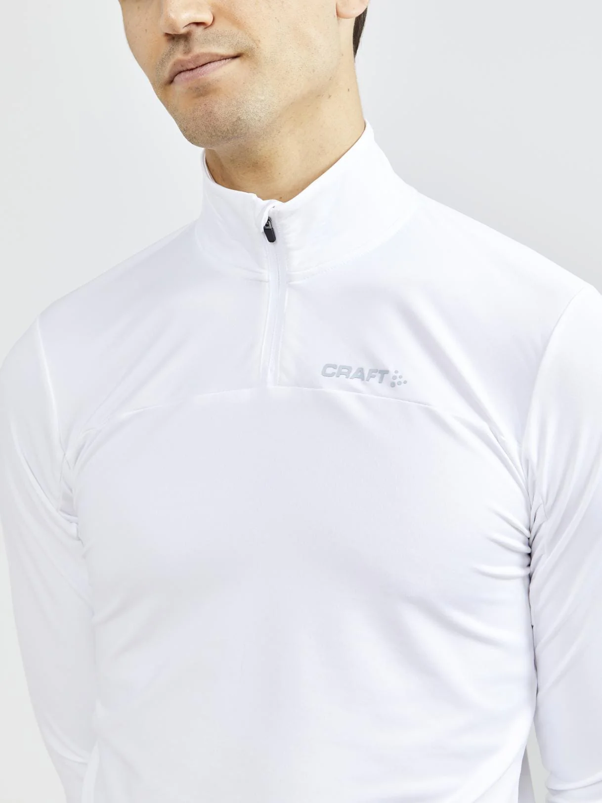 MEN'S CORE GAIN MIDLAYER  - WHITE - Image 3