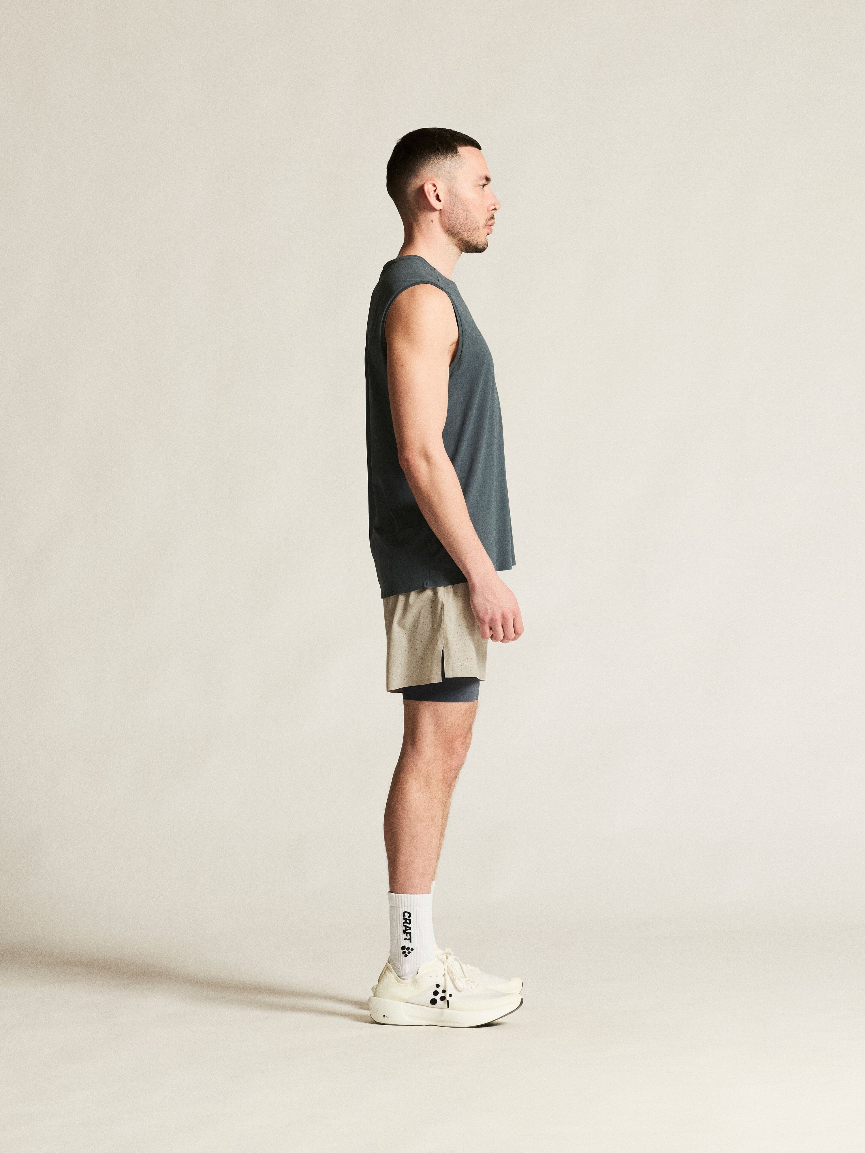 Men's Hypervent 2-In-1 Running Shorts - Plaster - Image 5