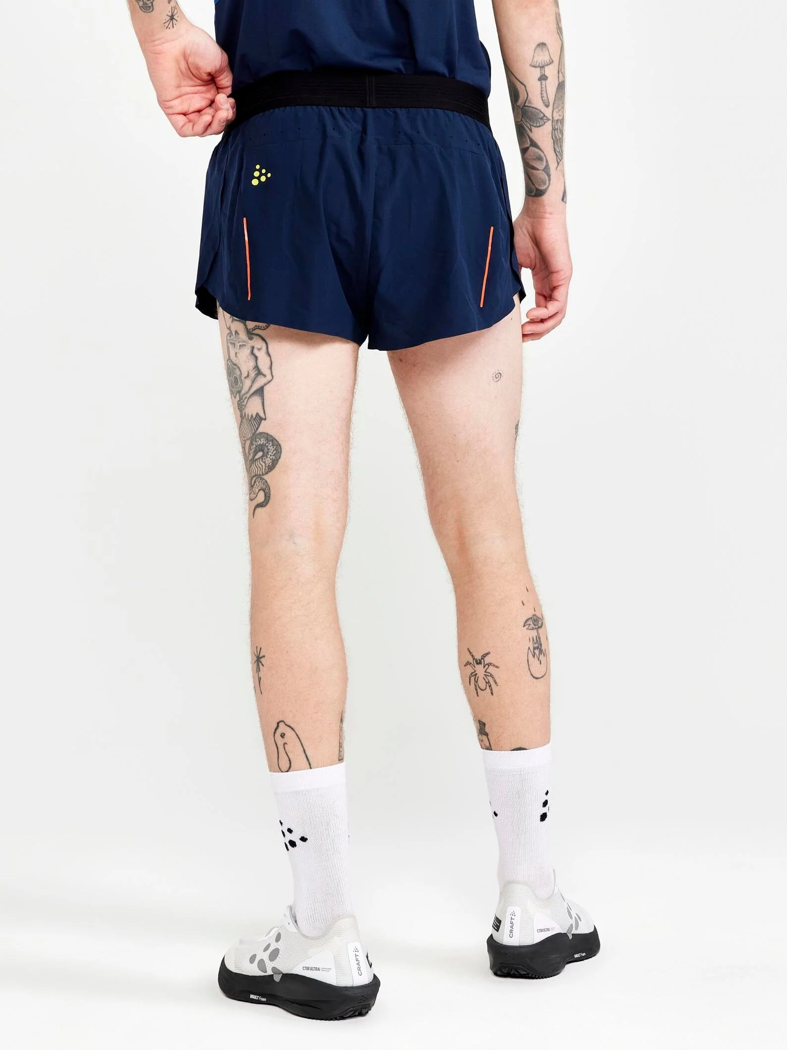 MEN'S PRO DAZZLE CAMO RUNNING SHORTS - BLAZE/P DAZZLE CAMO - Image 3