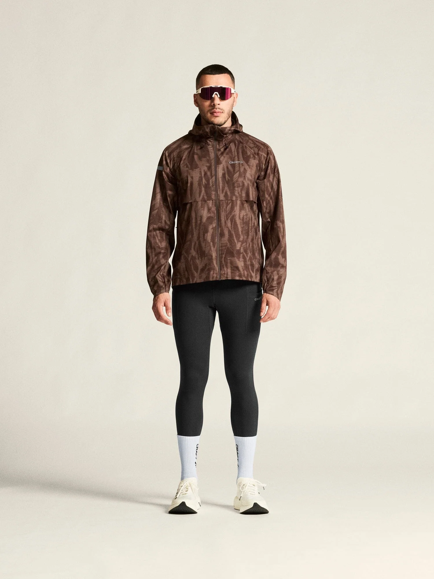 Men's Pro Hydro Running Jacket 3 - Prune/Multi