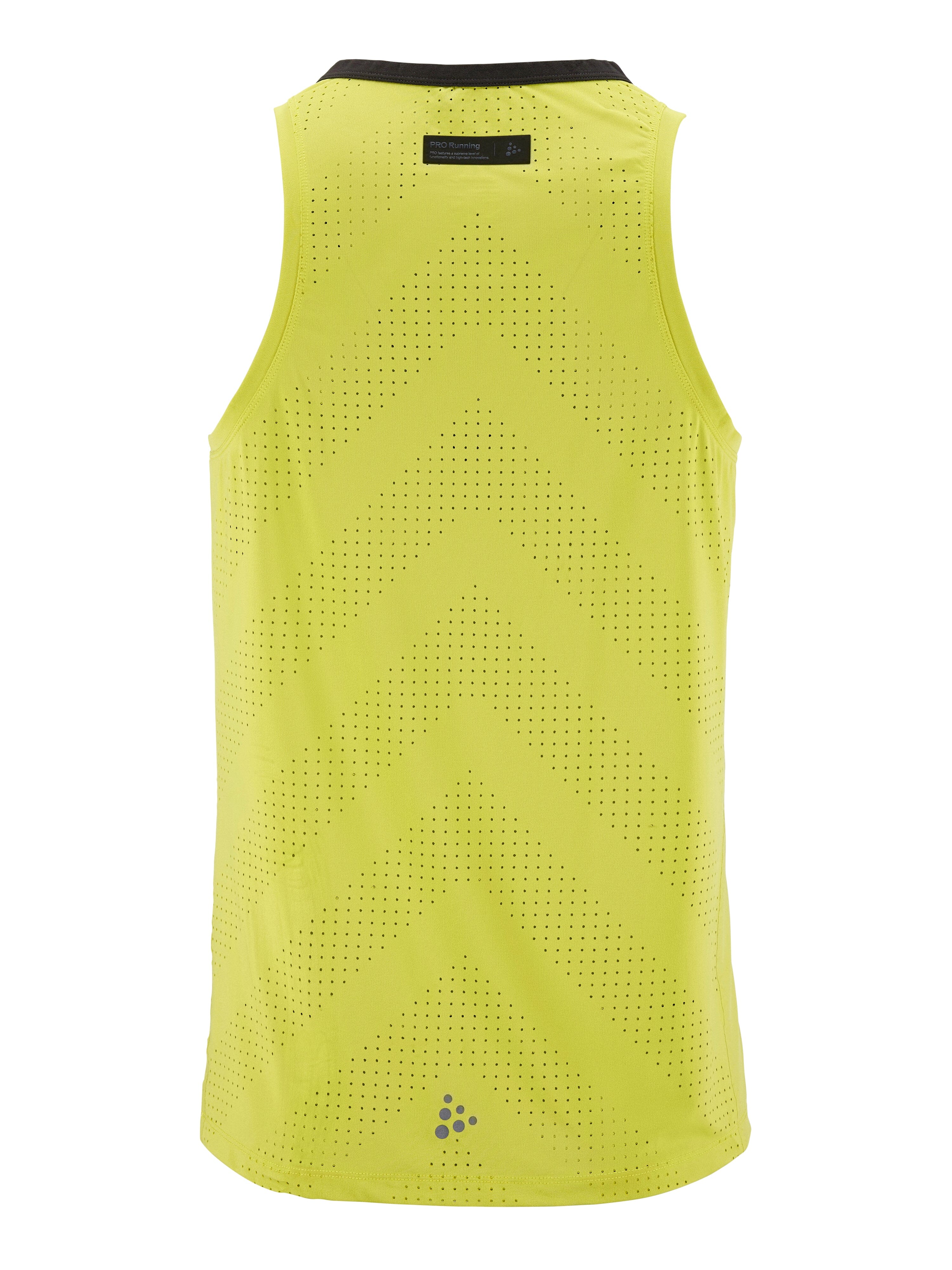 MEN'S PRO HYPERVENT RUNNING SINGLET 2  - PEAR - Image 2