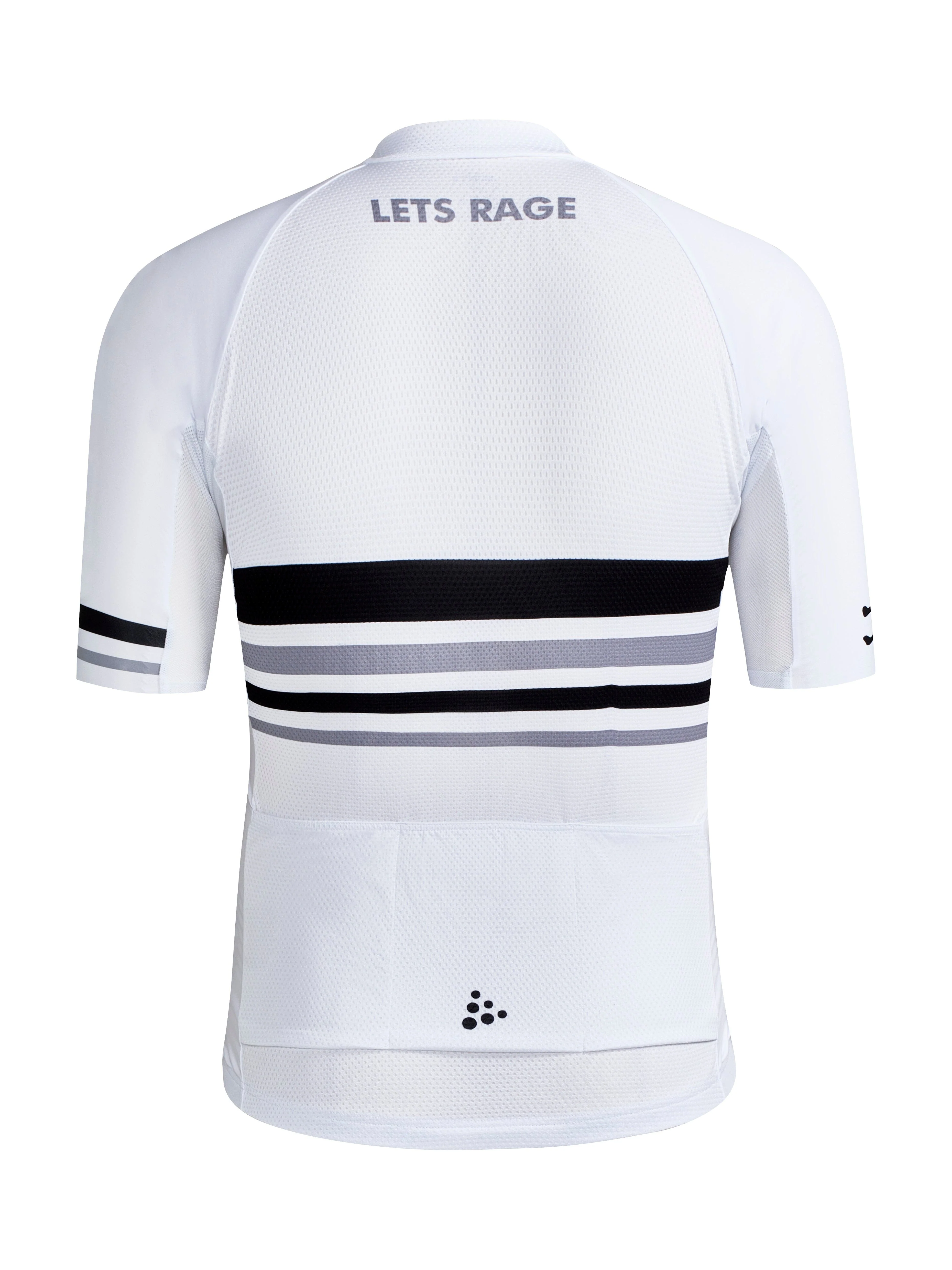 MEN'S RACE REBEL CYCLING JERSEY - WHITE - Image 4
