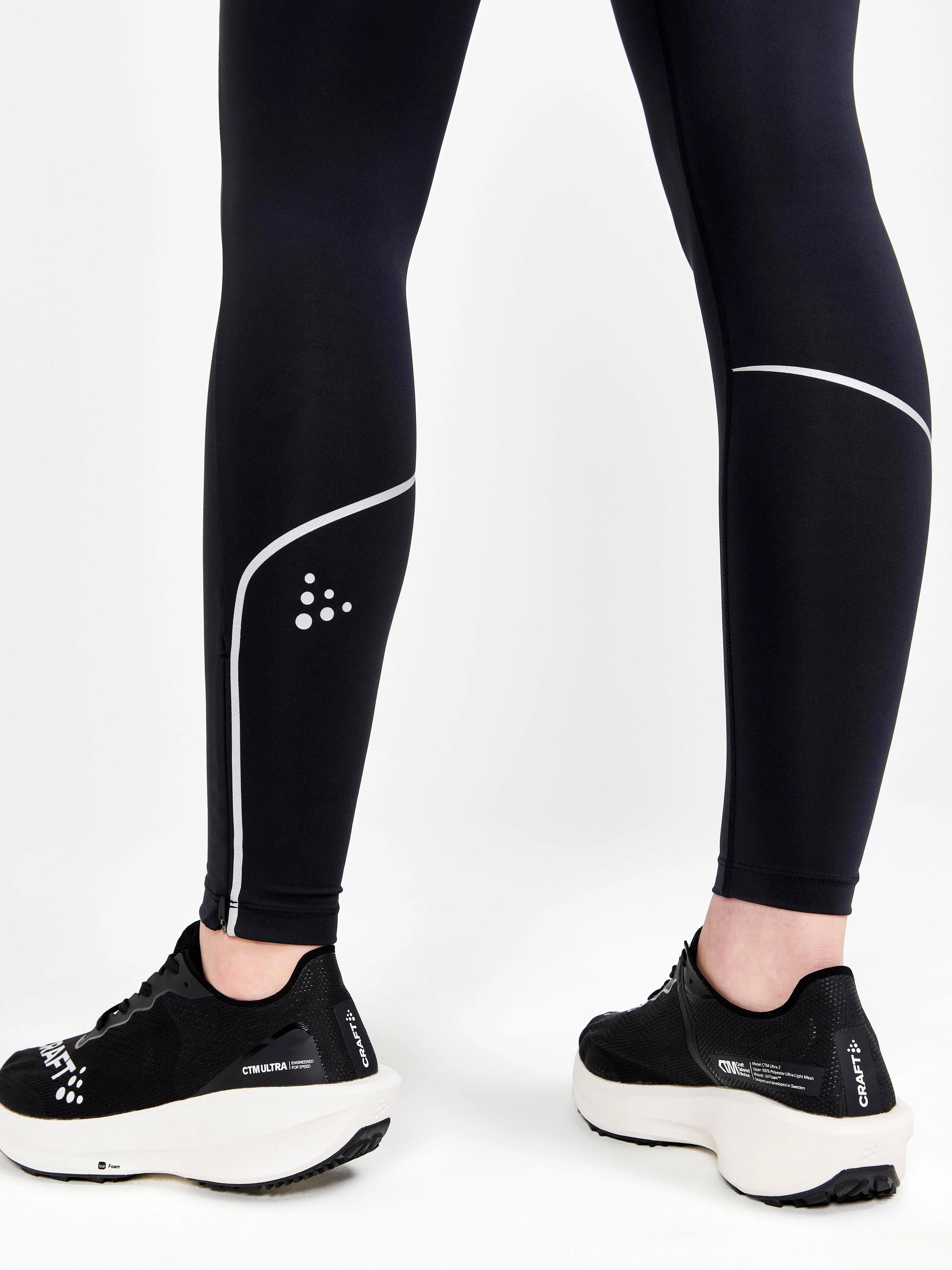 WOMEN'S ADV ESSENCE RUNNING TIGHTS  - Black - Image 4