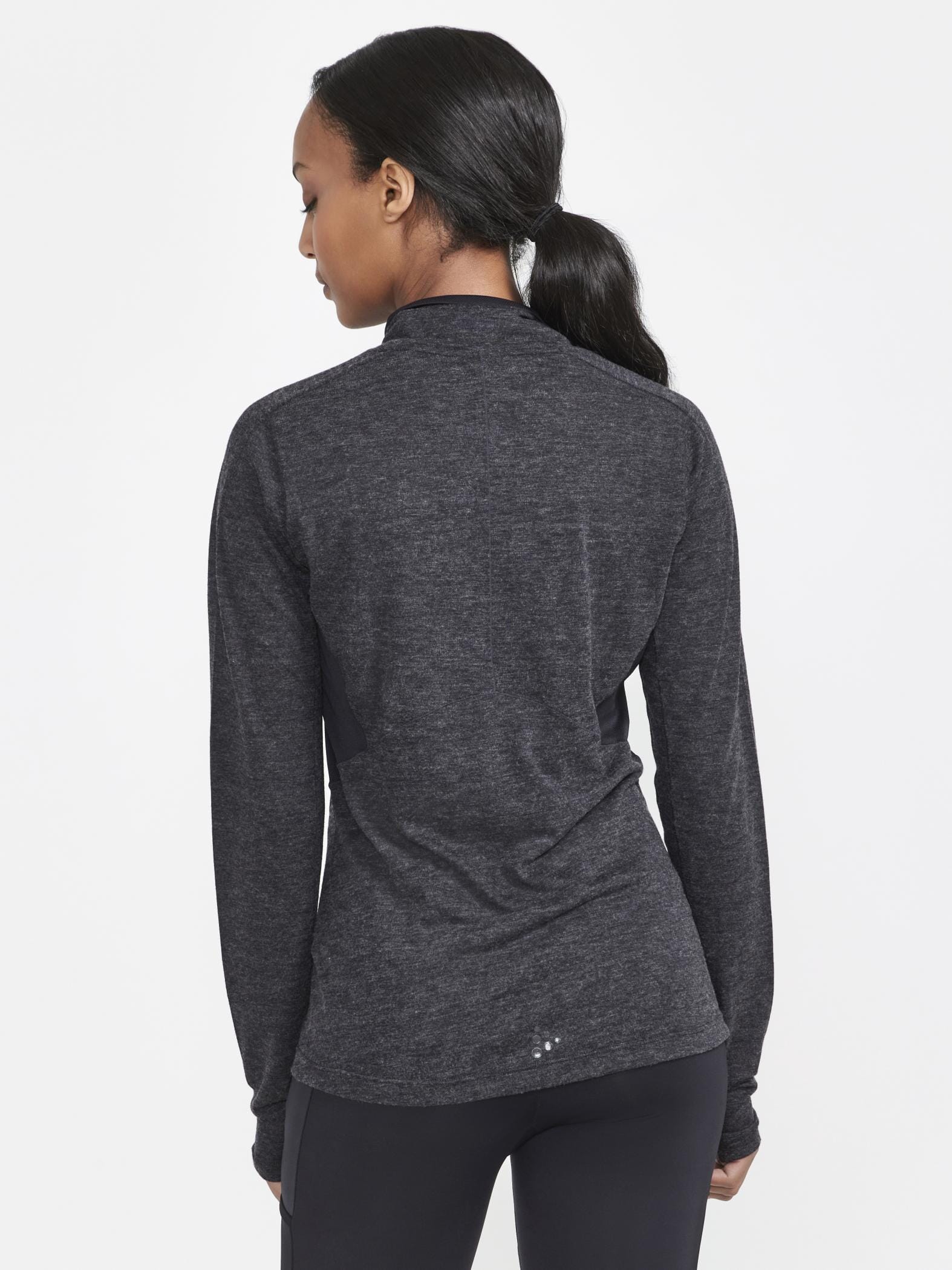 WOMEN'S ADV SUBZ WOOL RUNNING TEE 2  - Black - Image 2