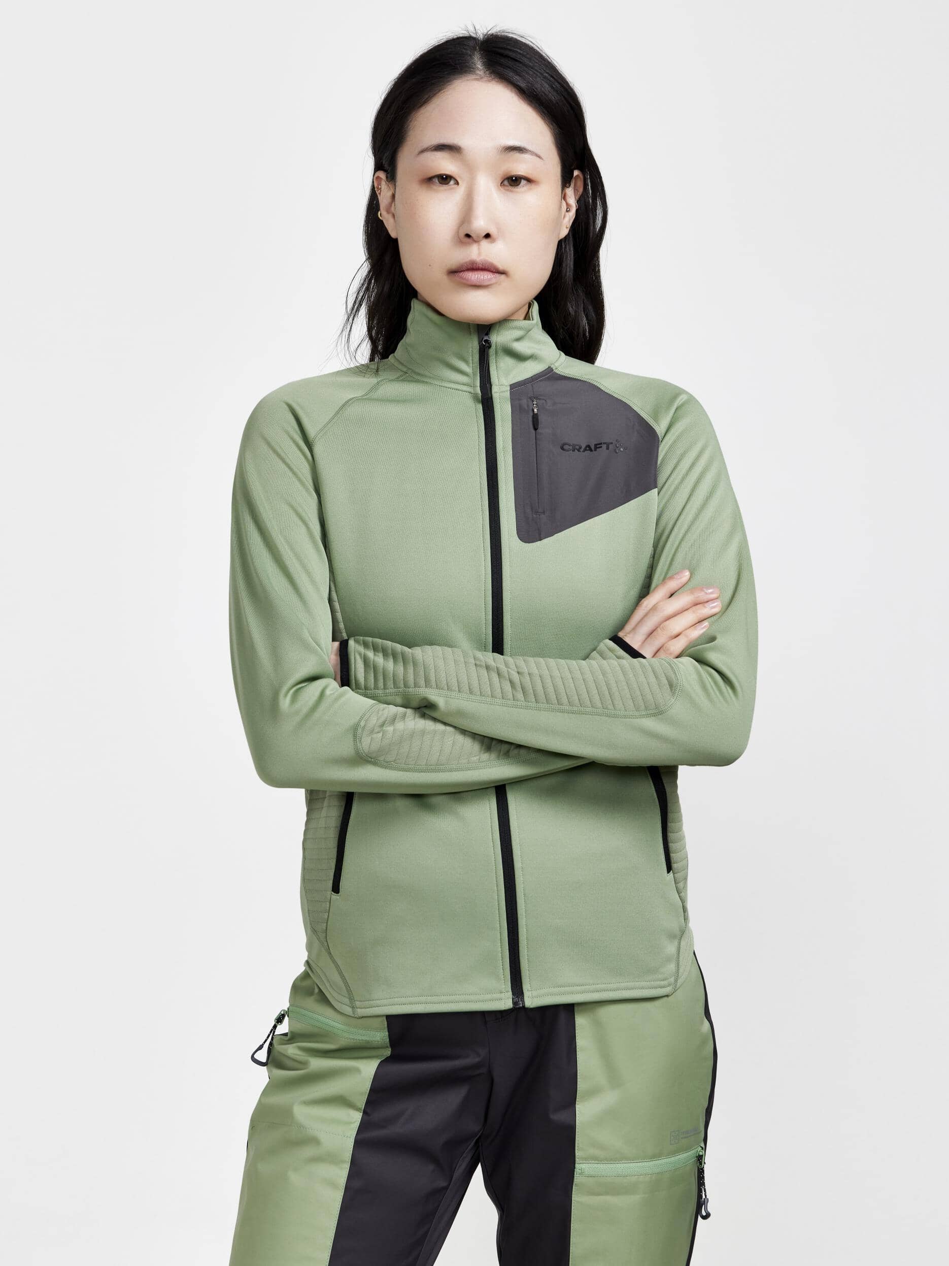 WOMEN'S ADV TECH FLEECE THERMAL MIDLAYER  - JADE