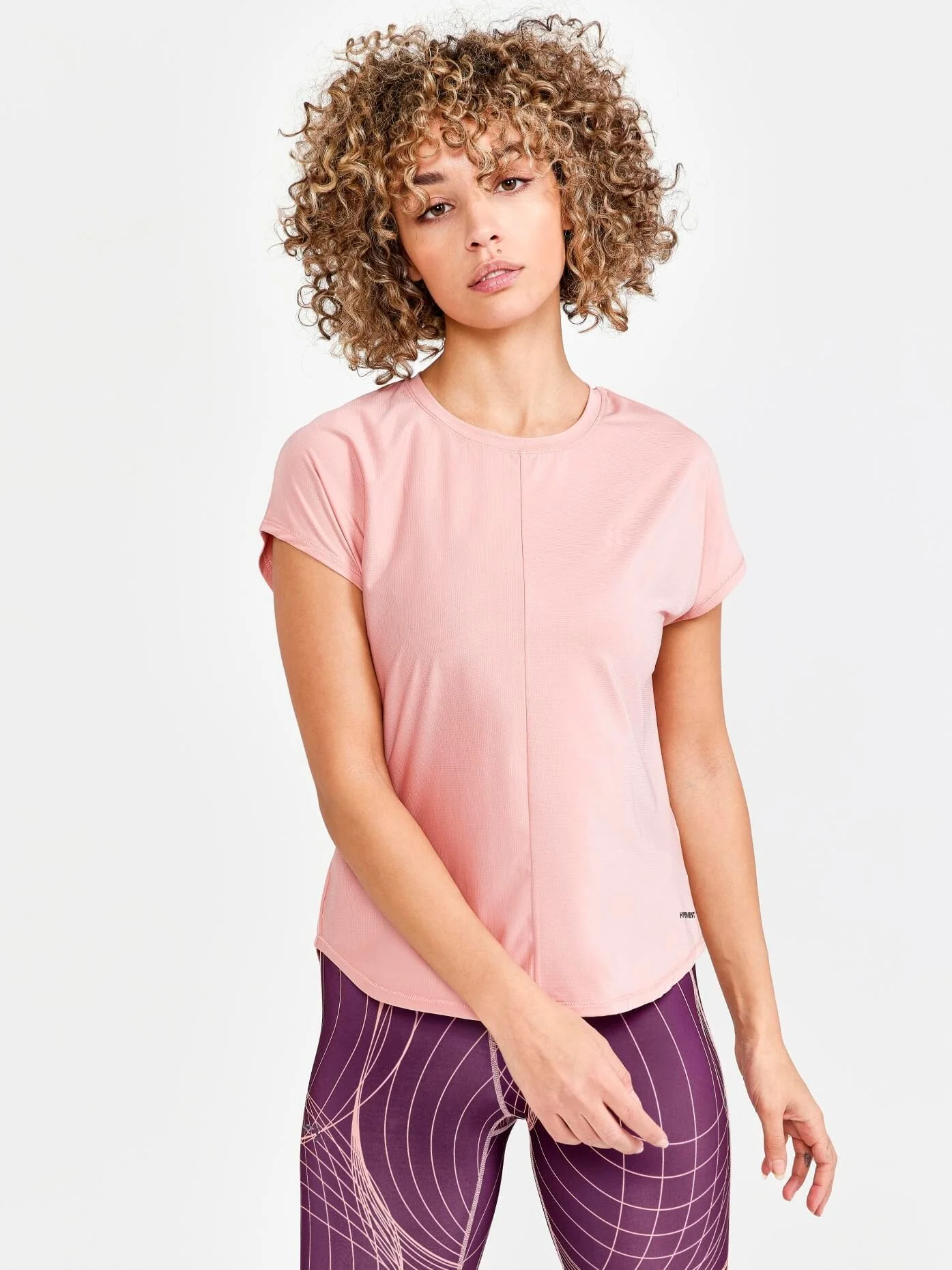 WOMEN'S CORE CHARGE RIB TEE - GLOW