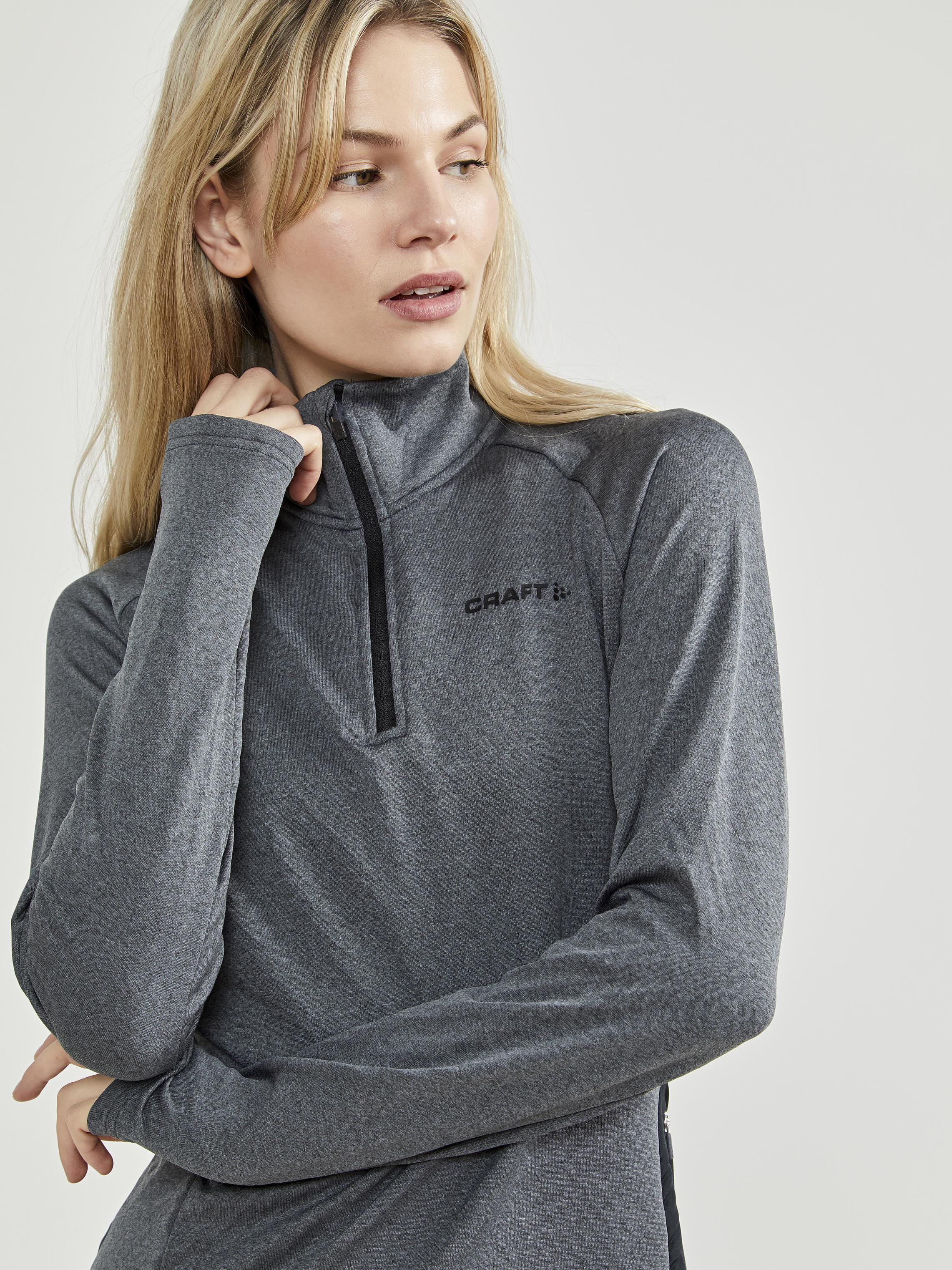 WOMEN'S CORE TRIM THERMAL MIDLAYER  - Dk Grey Melange - Image 3