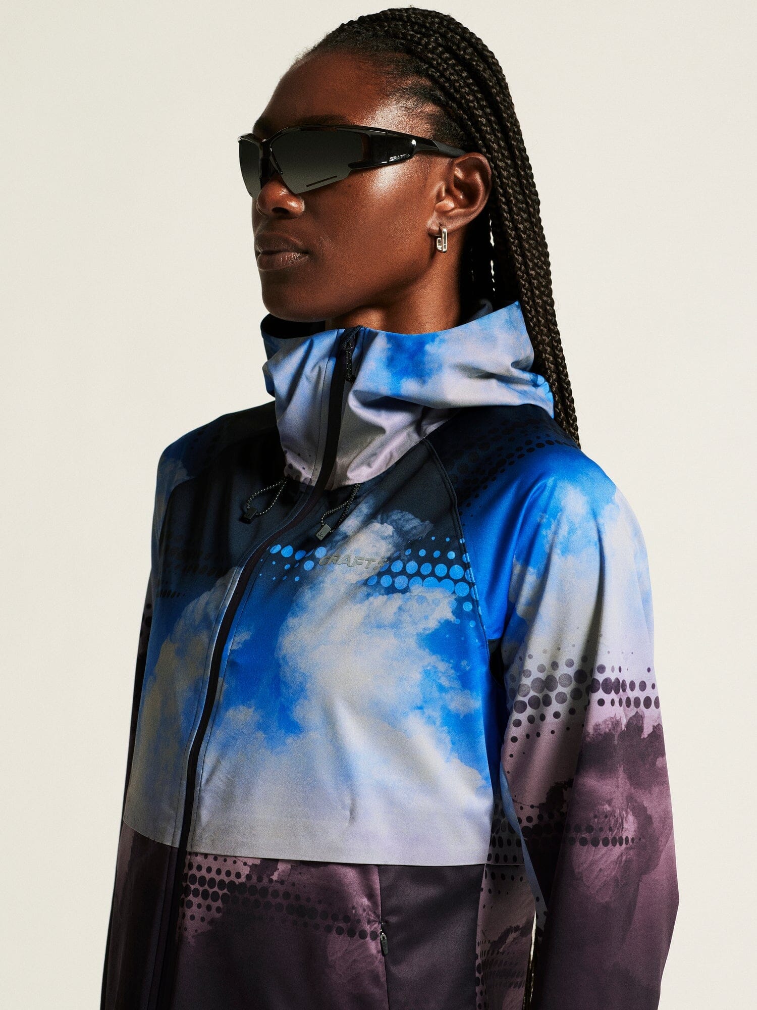 WOMEN'S PRO HYDRO JACKET 3 - DK PLUM/MULTI - Image 4