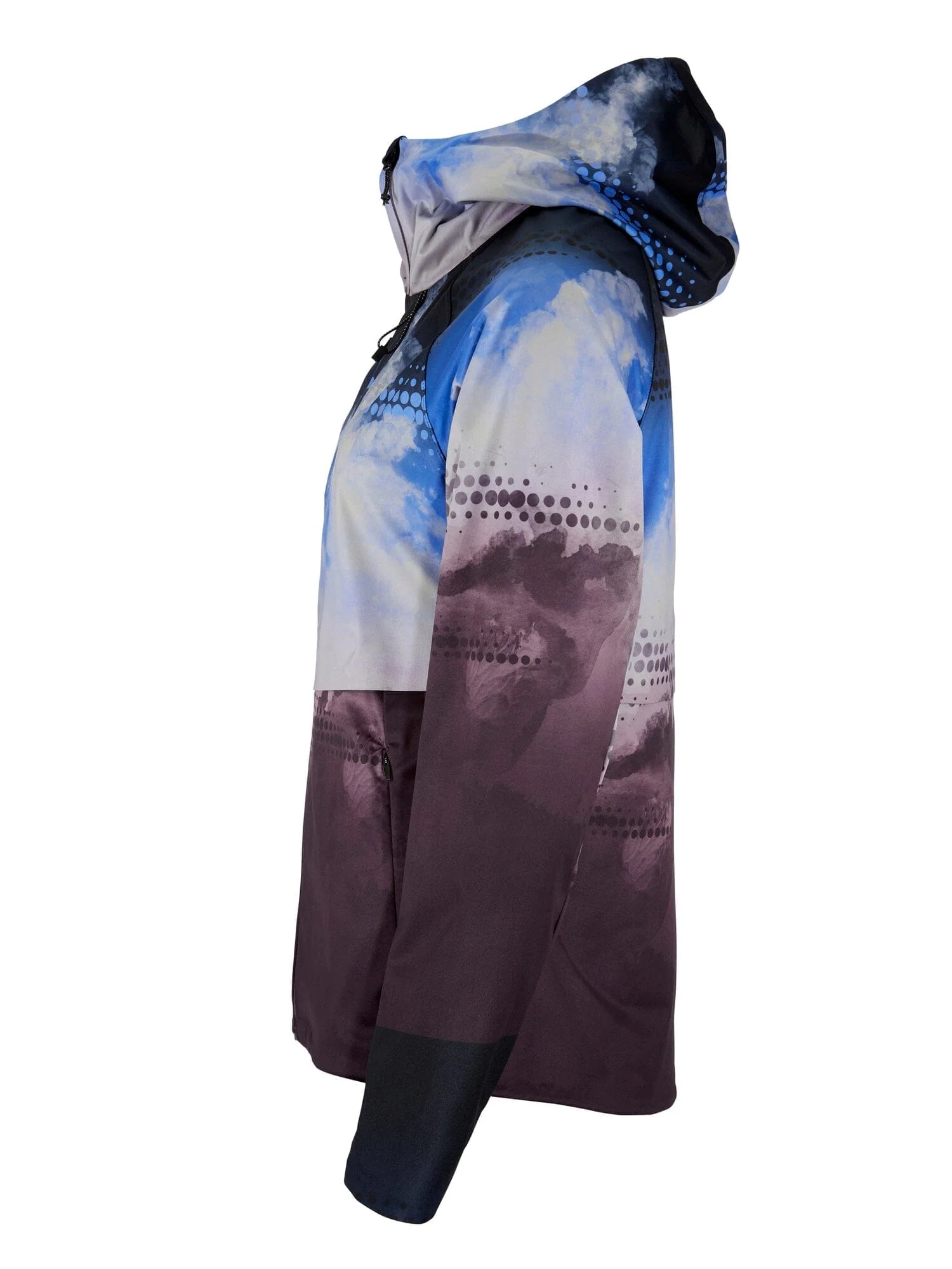 WOMEN'S PRO HYDRO JACKET 3 - DK PLUM/MULTI - Image 9