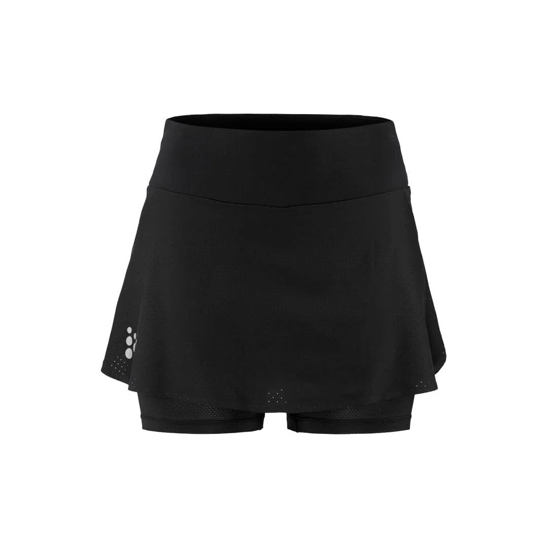 WOMEN'S PRO HYPERVENT RUNNING SKIRT 2 - Black - Image 7