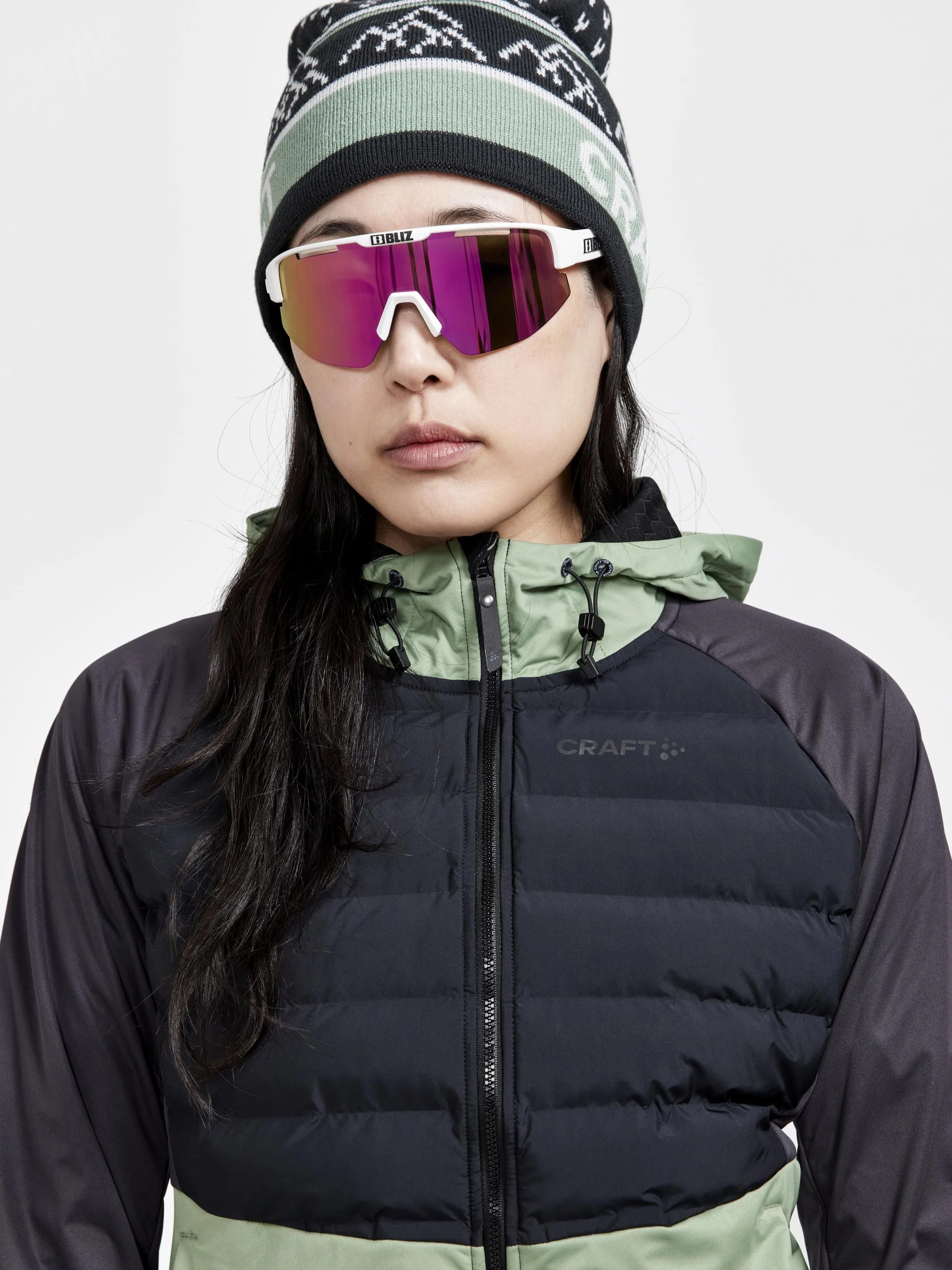 Women's Pursuit Thermal Xc Ski Jacket - BLACK-JADE - Image 3