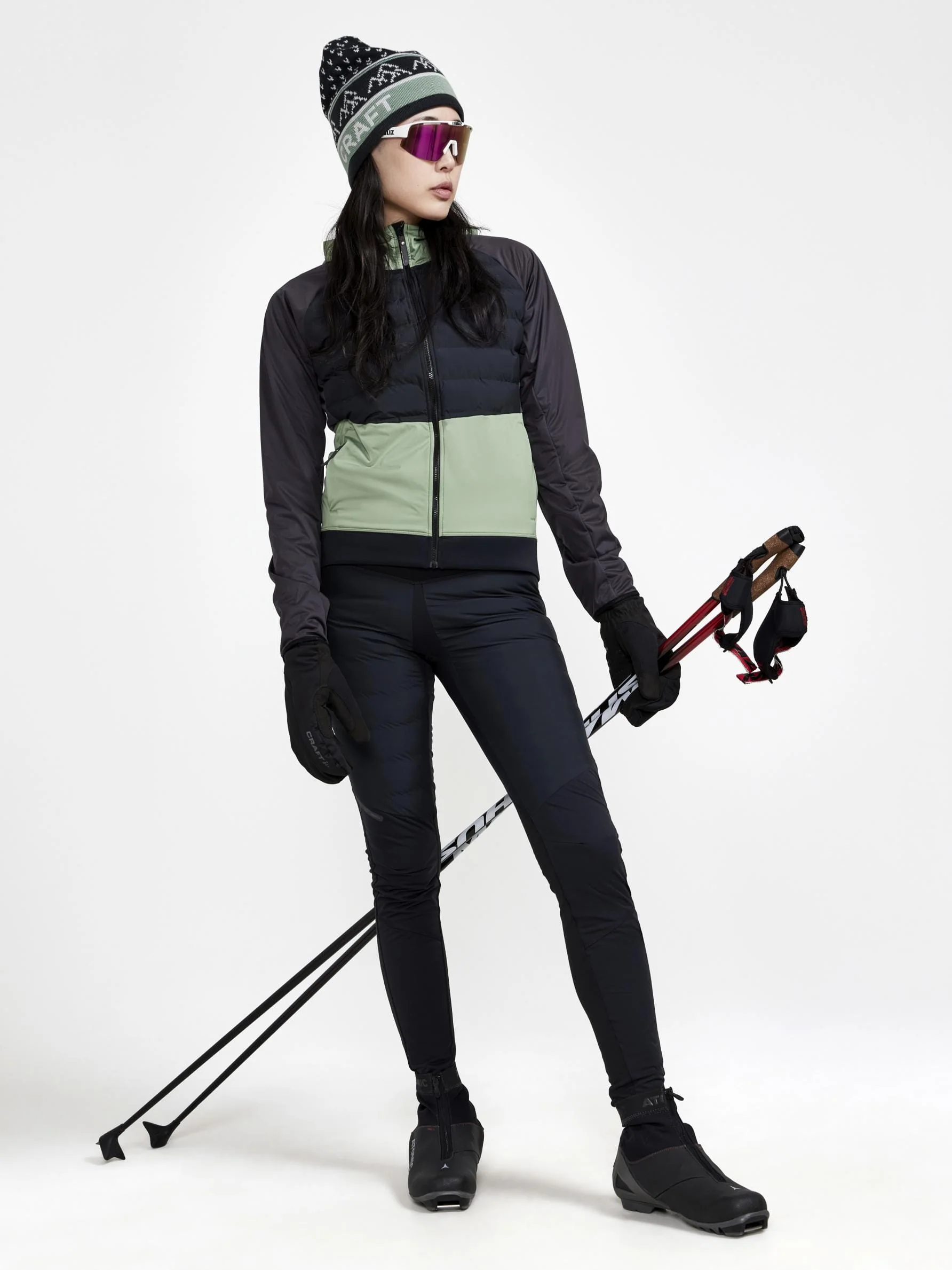 Women's Pursuit Thermal Xc Ski Jacket - BLACK-JADE - Image 5